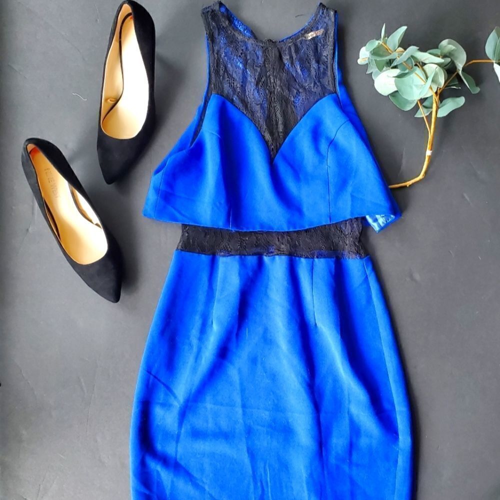 Mustard Seed Lace Cutout Dress